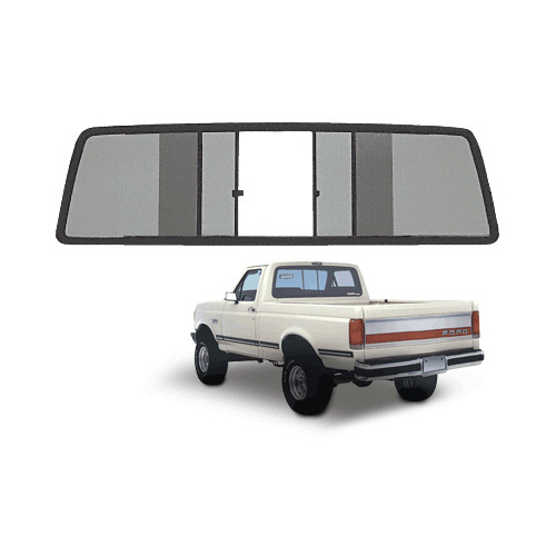 Duo-Vent Four Panel Slider with Solar Glass for 1967-1972 Ford