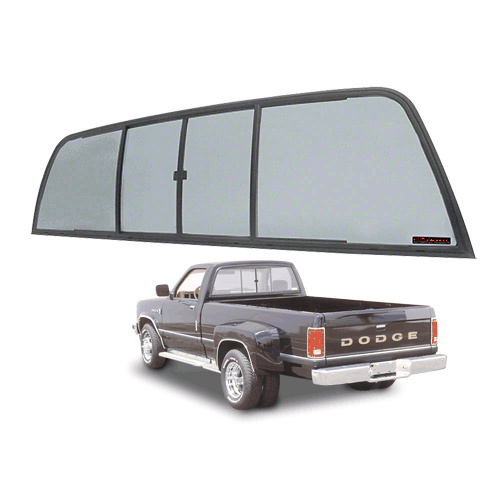 CRL TSW900S Duo-Vent Four Panel Slider with Solar Glass for 1975-1/2 to 1993 Ram Cabs