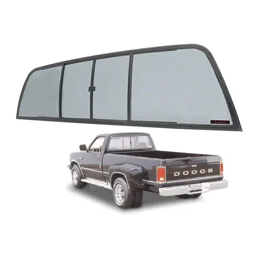 CRL TSW900S Duo-Vent Four Panel Slider with Solar Glass for 1975-1/2 to 1993 Ram Cabs