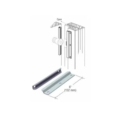 CRL U9511 6" Gray Latch Guard