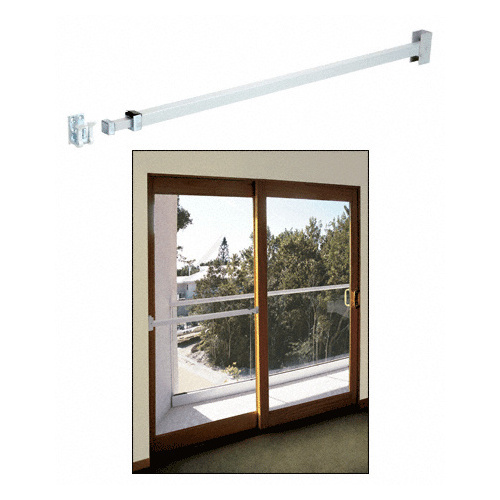 CRL U9920 Aluminum Telescoping Security Bar Lock for Sliding Glass Doors