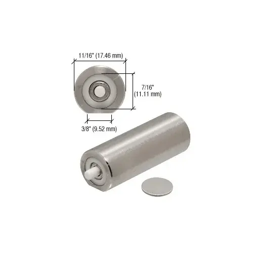 Brushed Stainless Round UV Pushbutton Magnetic Latch