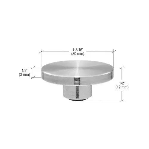 CRL UV0280 UV Stainless Steel Furniture Foot with Glide