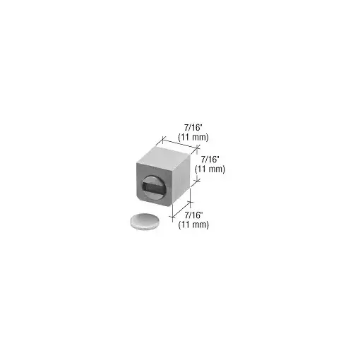 CRL UV6254 Brushed Stainless Single Door UV Magnetic Latch for 'All-Glass' Cabinet