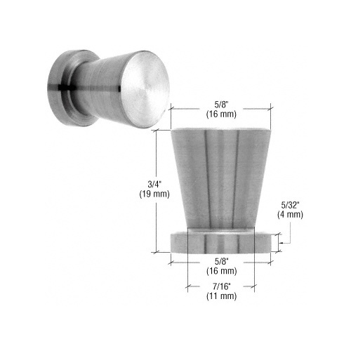 CRL UV6256 Brushed Stainless Steel U.V. Bond Door Knob