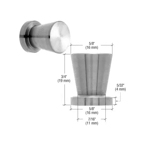 CRL UV6256 Brushed Stainless Steel U.V. Bond Door Knob