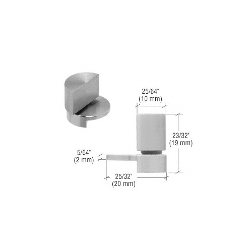 CRL UV6260 Small Brushed Stainless UV Glass-to-Glass Swing Hinge Pair