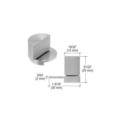 Large Stainless Steel UV Glass-to-Glass Swing Hinge Pair