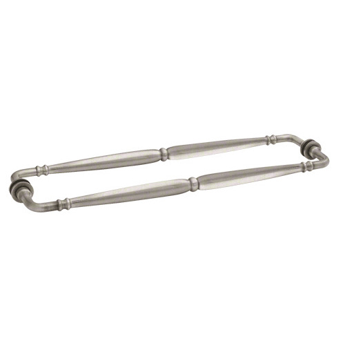 Brushed Nickel Victorian Style 18" Back-to-Back Towel Bar