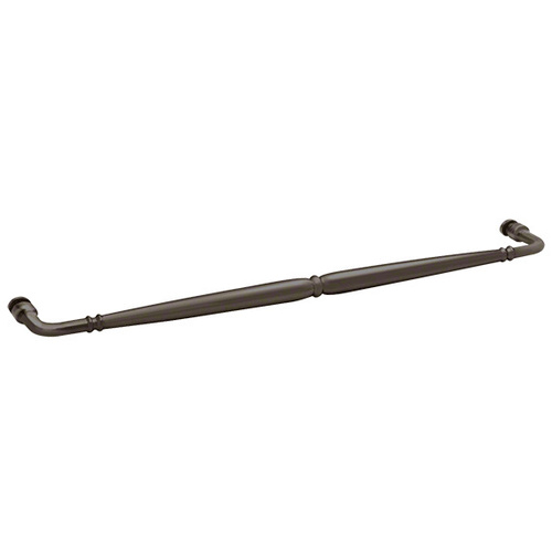 CRL V1C240RB Oil Rubbed Bronze Victorian Style 24" Single-Sided Towel Bar