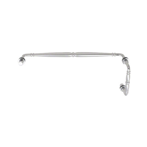 Polished Chrome Victorian Style Combination 6" Pull Handle 18" Towel Bar