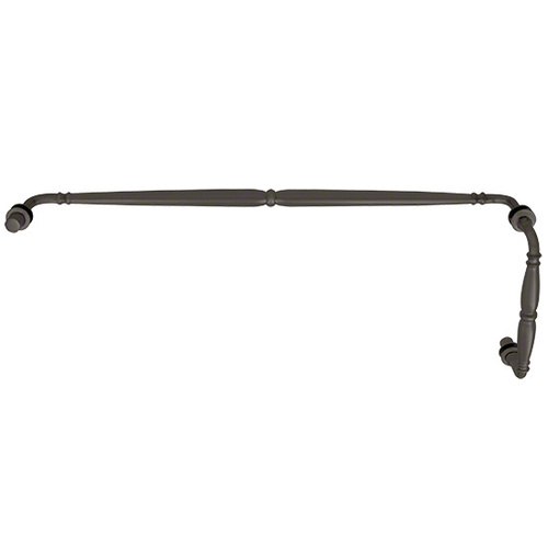 Oil Rubbed Bronze Victorian Style Combination 8" Pull Handle 24" Towel Bar