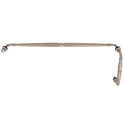 CRL V1C8X24BN Brushed Nickel Victorian Style Combination 8" Pull Handle 24" Towel Bar