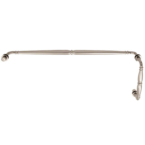 CRL V1C8X24PN Polished Nickel Victorian Style Combination 8" Pull Handle 24" Towel Bar
