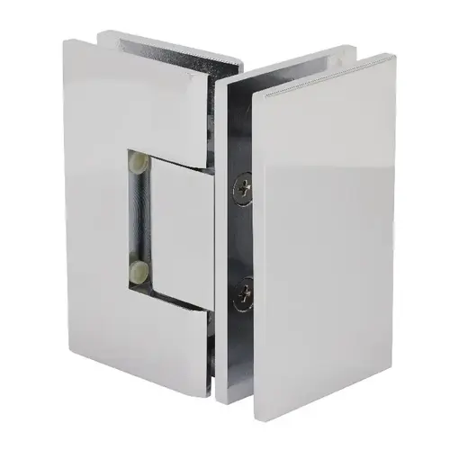 Polished Chrome Vienna 092 Series 90 Degree Glass-to-Glass Hinge