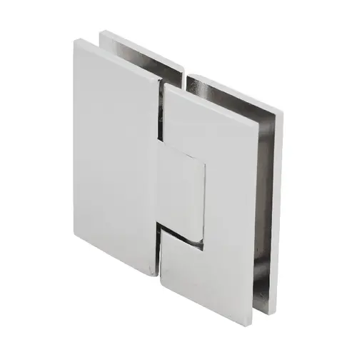 Polished Nickel Vienna 580 Series Glass-to-Glass Hinge with Internal 5 Degree Pin