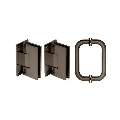 CRL V1ES30RB Oil Rubbed Bronze Vienna Shower Pull and Hinge Set