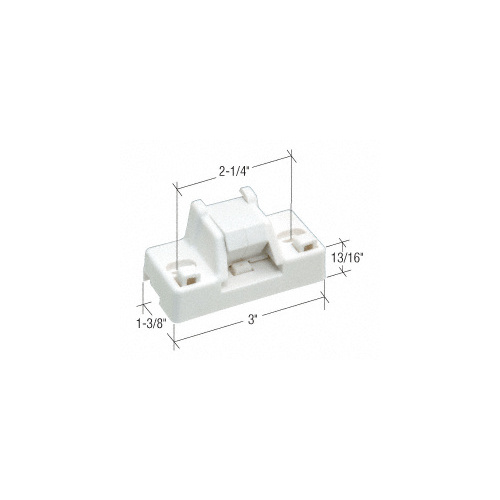 CRL V305W White Plastic Step-On Patio Door Lock