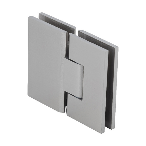 Brushed Nickel Victoria 180 Degree Glass-to-Glass Series Hinge