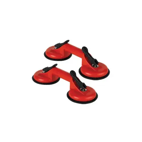 Plastic Double-Pad Vacuum Lifter Set Red