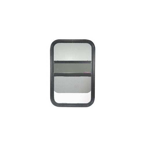 CRL VW7186 Universal Non-Contoured Vertical Lift Slider Window 19-1/4" x 29-1/4" with 1-1/2" Trim Ring Black