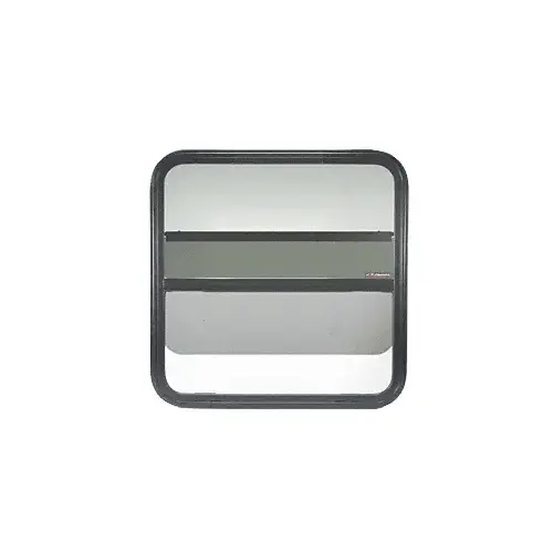 CRL VW7286 Universal Non-Contoured Vertical Lift Slider Window 29-1/4" x 29-1/4" with 1-1/2" Trim Ring Black