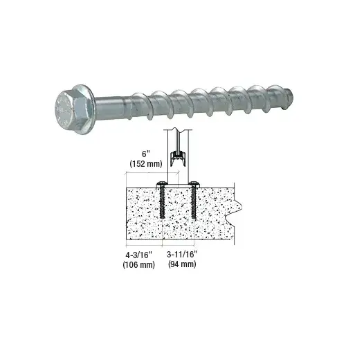 Hilti WBA38X4-XCP50 Carbon Steel KWIK HUS-EZ 3/8" x 4" Anchor - pack of 50