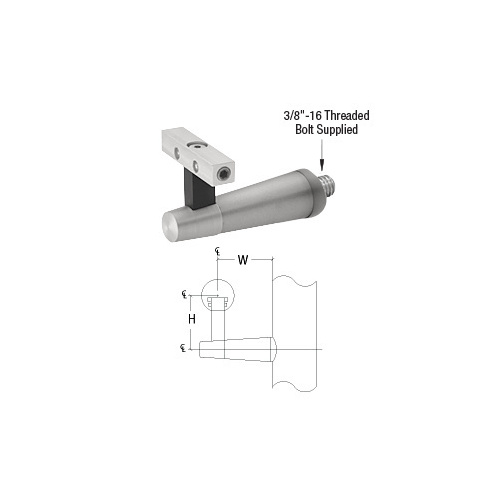 Pacific Series Brushed Stainless Post Mounted Hand Rail Bracket