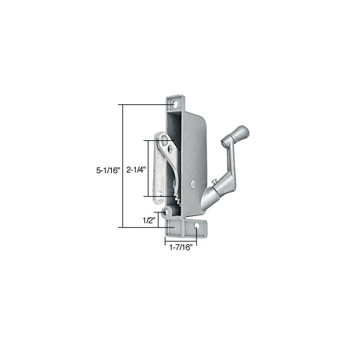 Awning Window Operator for Crown 2-1/4" Link Arm Gray