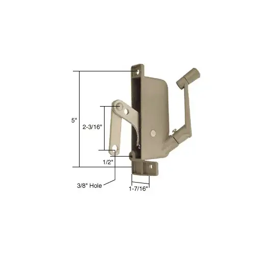 Awning Window Operator for Permaseal Gray
