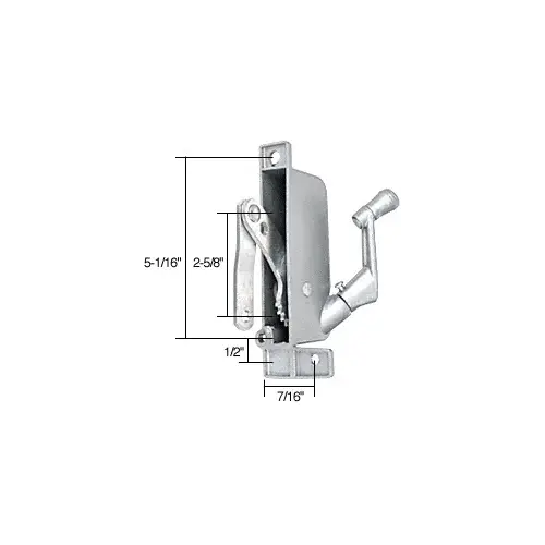 CRL WCM388 Awning Window Operator for Harcar 2-5/8" Link Arm Gray