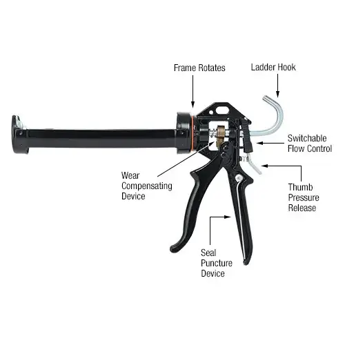 CRL WG41004XT Cox 18:1 Ratio Extra Thrust Strap Frame Caulking Gun