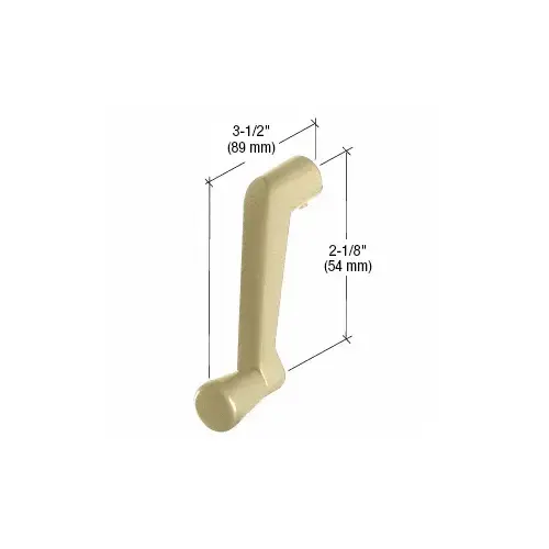 Champagne Window Operator Handle with 11/32" Spline Size
