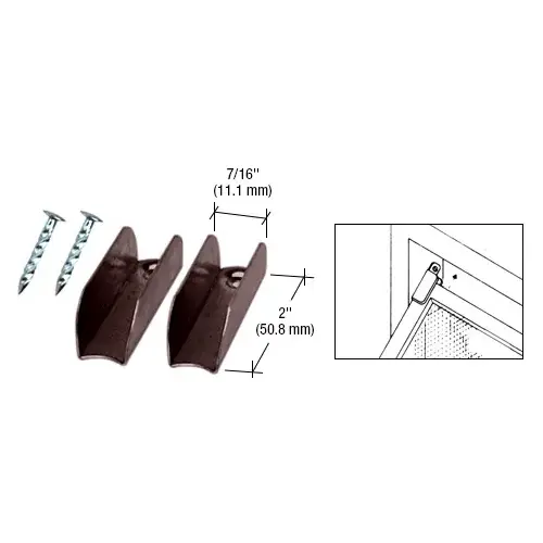 Bronze Finish Jiffy Hangers with Nails - Bulk Pair
