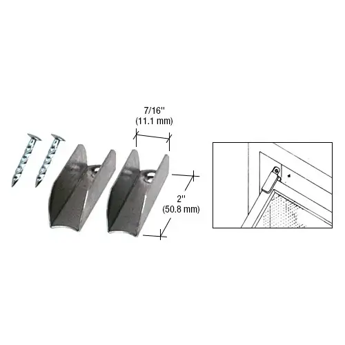 Mill Finish Jiffy Hangers with Nails - Bulk Pair