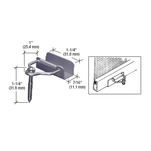 Gray Slip-On Bail Latches and Screws - Bulk