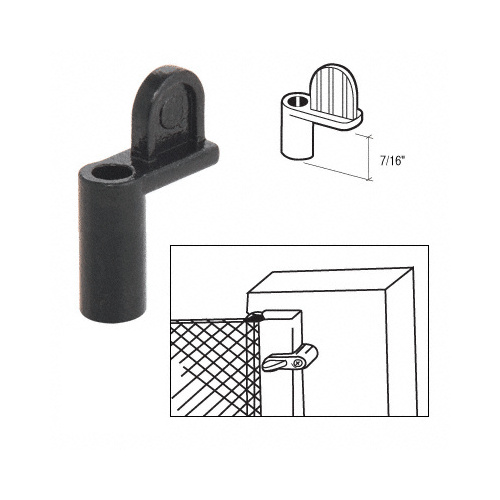 Black 7/16" Die Cast Window Screen Clip - Bulk - pack of 100