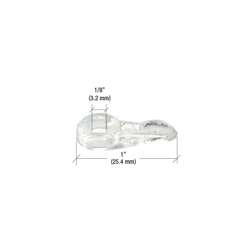 Clear Flush Panel Clips - pack of 100