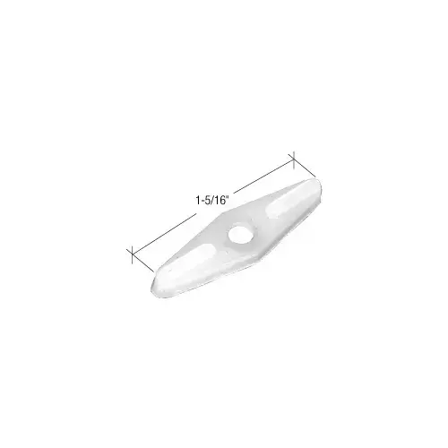 White Nylon Double Flush Screen Clips - Pack