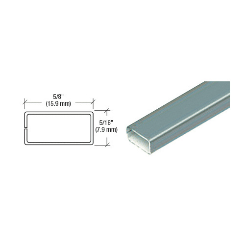 Gray 5/8" x 5/16" Roll Formed Aluminum Spreader Bar  12" Stock Length