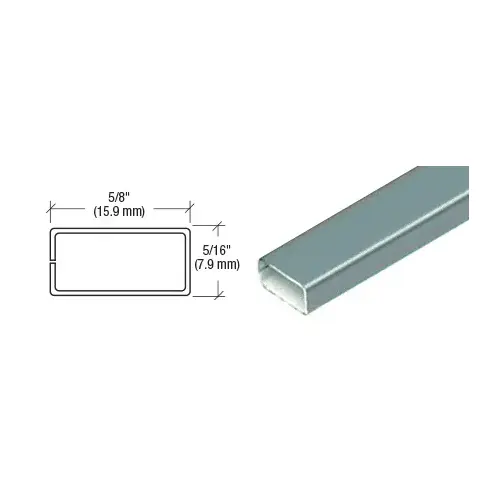 Gray 5/8" x 5/16" Roll Formed Aluminum Spreader Bar  24" Stock Length - pack of 25