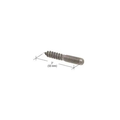 M8 x 50 mm Dual Threaded Screw Zinc