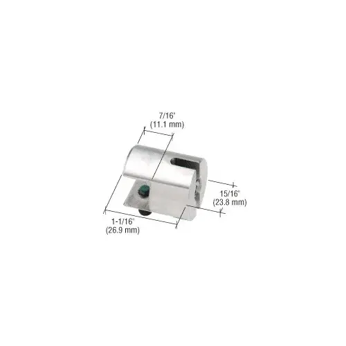 CRL Y031CR Horizontal Shelf Connector Polished Nickel