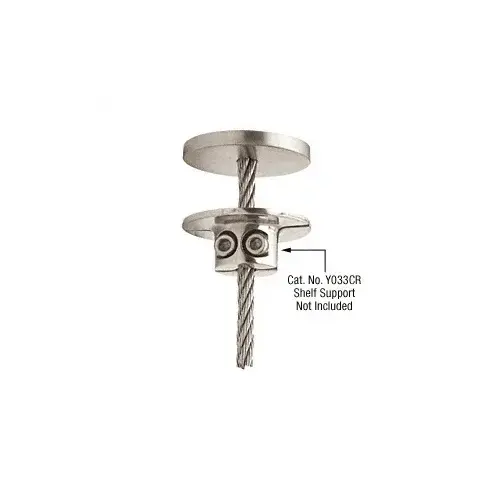 Trim Ring Drill-Thru Support Brushed Stainless Steel