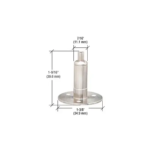 CRL Y03CR Drill-Thru Shelf Support with Tensioner for 3/8" Cable System Brushed Stainless Steel