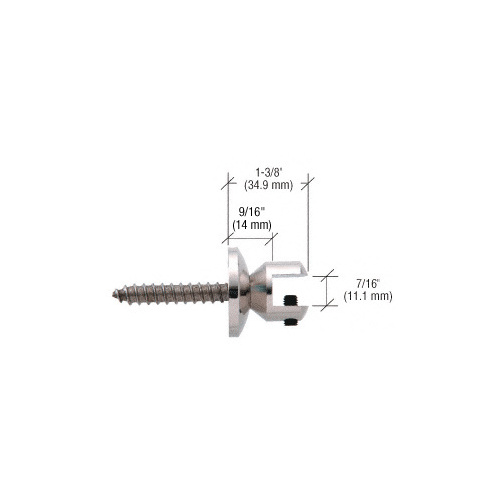 Horizontal Wall Anchor Polished Nickel