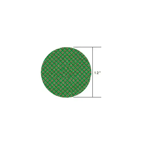 12" 60 Grit PSA Mount Flexible Diamond Disc Green