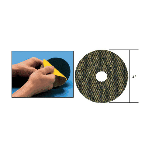 3M ZD4Q120 4" 120 Grit QRS Mount Flexible Diamond Disc Gray