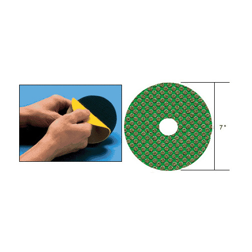 3M ZD5Q60 5" 60 Grit QRS Mount Flexible Diamond Disc Green