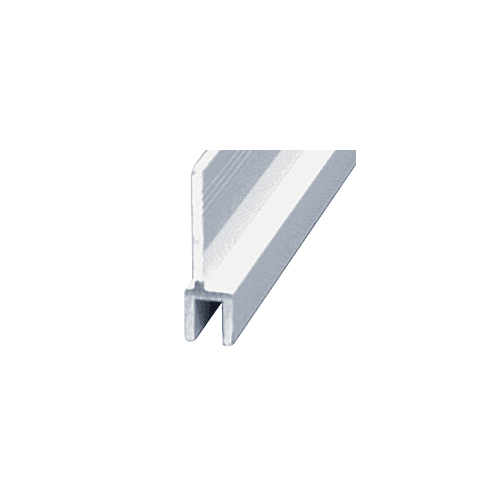 White 72" Frameless Sliding Shower Door Top Hanger Rail Extrusion for 1/4" Glass